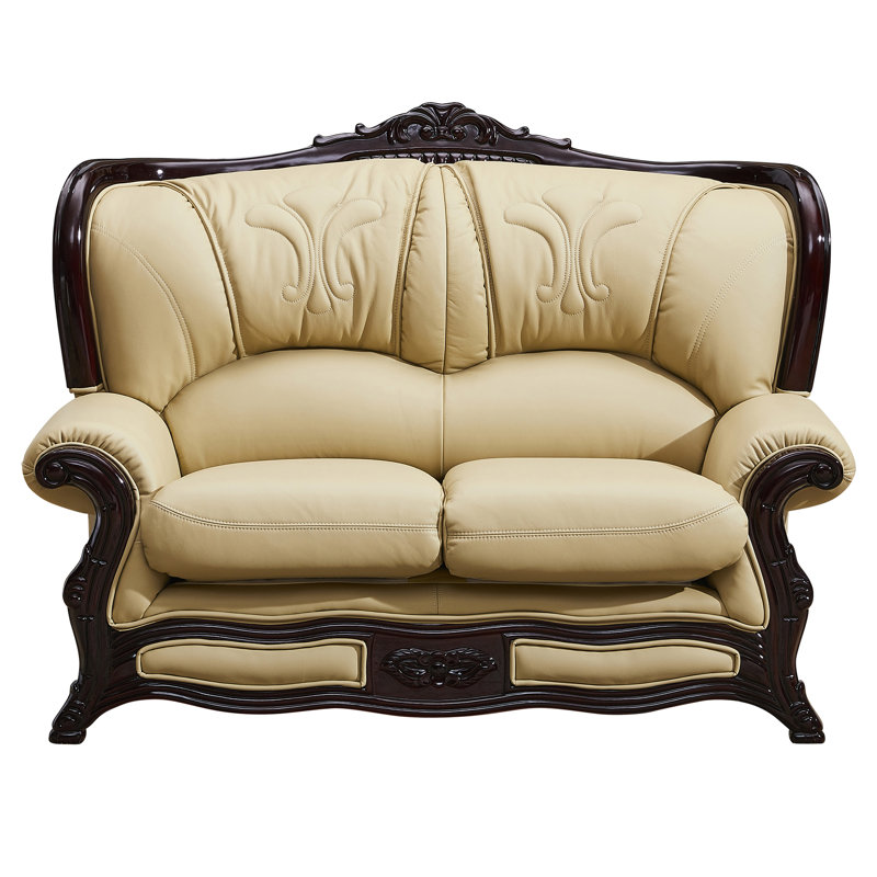 Astoria Grand Adelyn 3 Piece Leather Living Room Set Wayfair